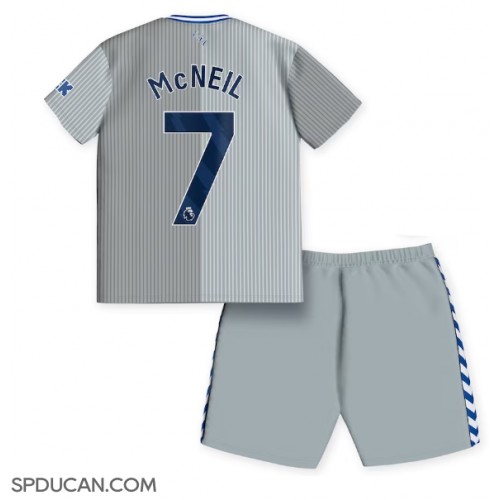 Dječji Nogometni Dres Everton Dwight McNeil #7 Rezervni 2023-24 Kratak Rukav (+ Kratke hlače)